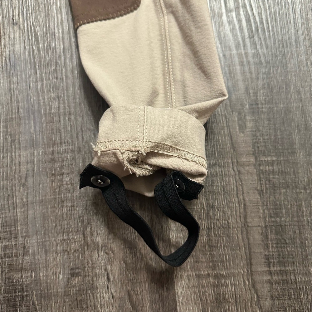 Kids Tan Riding Pants - Picture 3 of 4